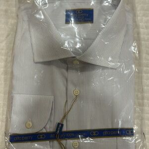 Alfa Perry Men’s Light Blue Pinstripe Dress Shirt